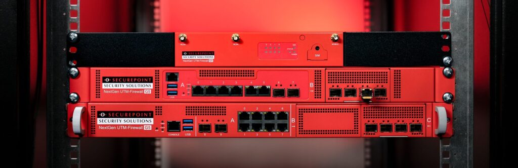 Securepoint UTM-Firewall im Serverschrank